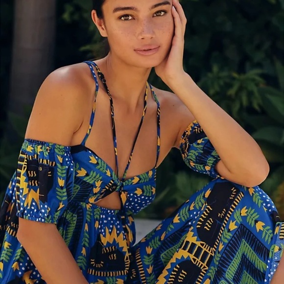 Dresses & Skirts - Anthropologie Joao incerto straps bandeau dress new with tags size small